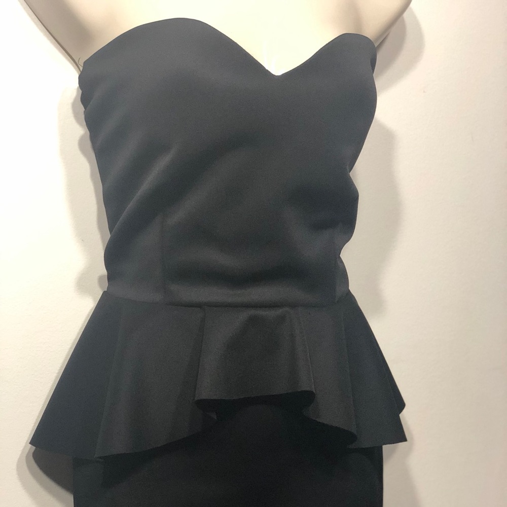 Peplum tube dress